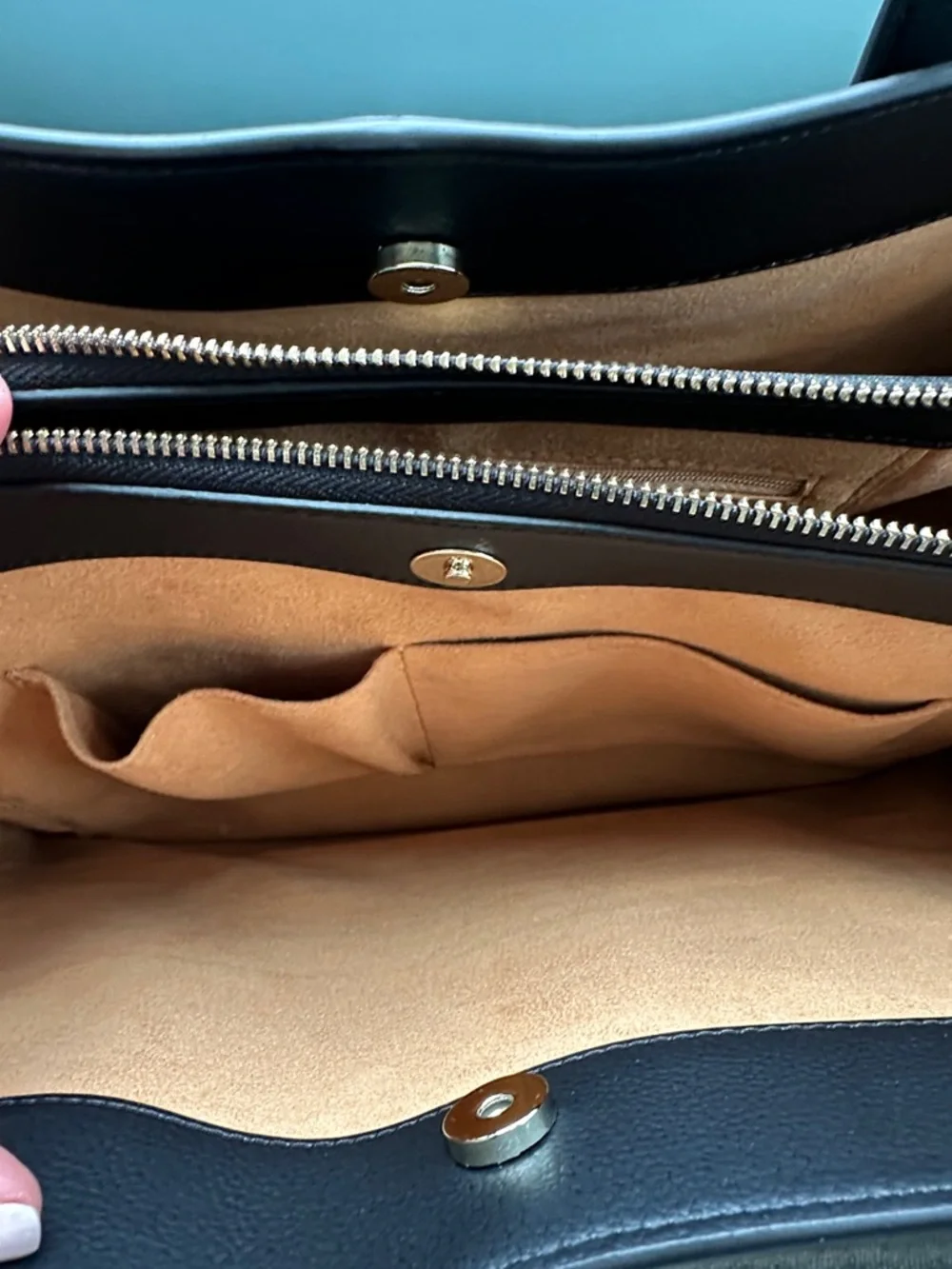 Freja New York Black Leather Tote Bag with dust bag - Picture 12 of 13